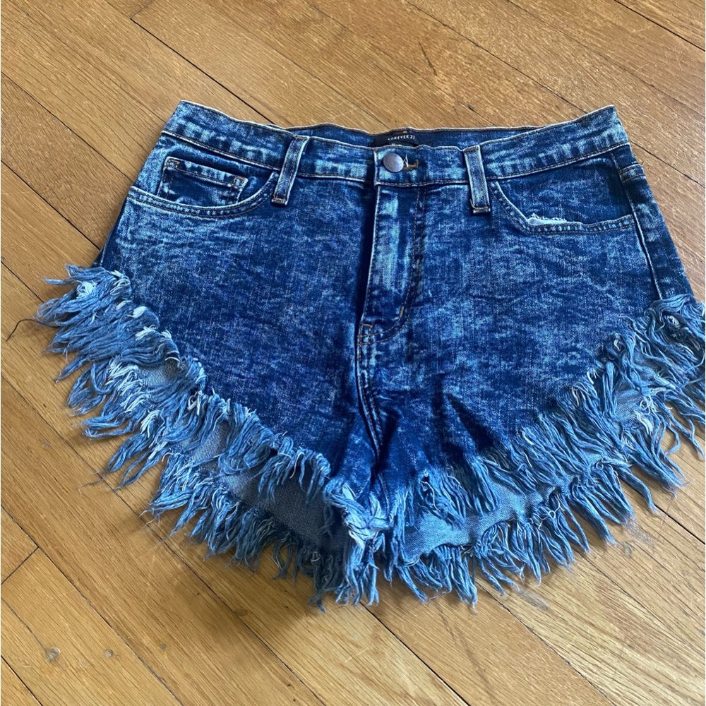 Forever 21 Distressed jean shorts